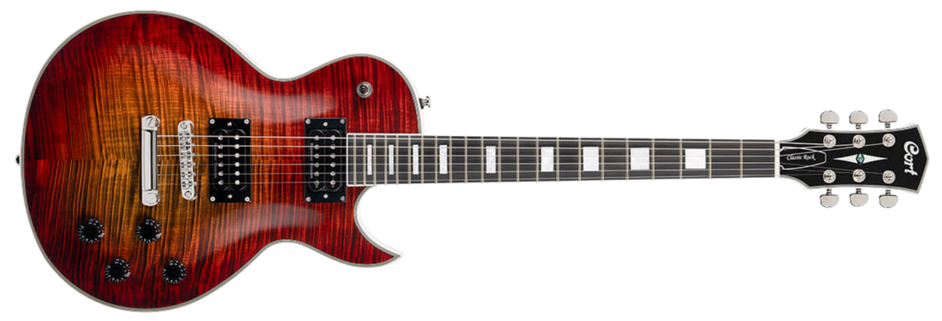 Guitarra Cort CR300 Deluxe Flaming Burst