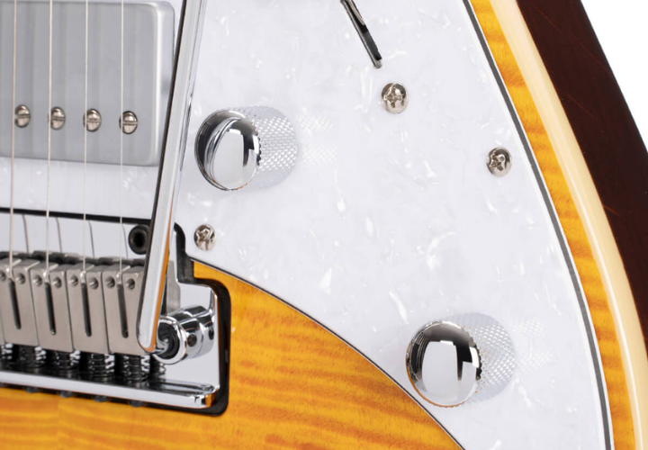 Corpo Alder com Tampo Flamed Maple Amber