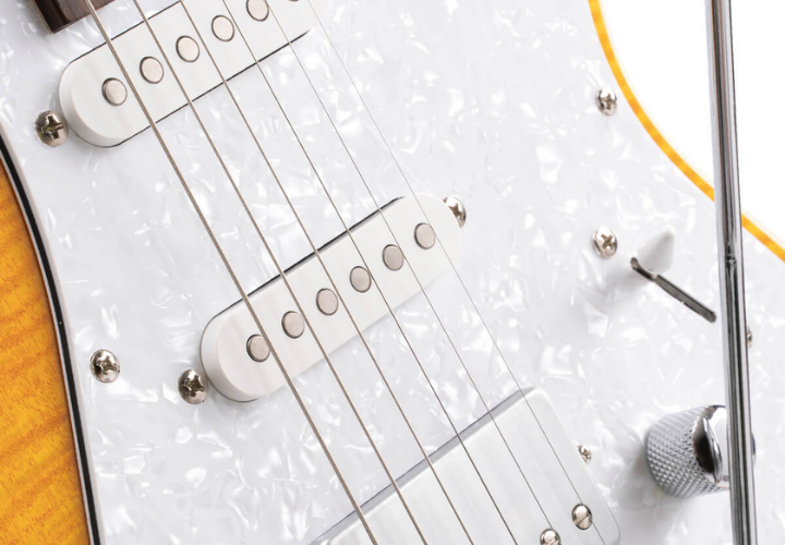 Corpo em Alder com Tampo Flamed Maple Amber