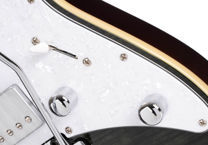 Corpo Alder com Tampo Flamed Maple Trans Black