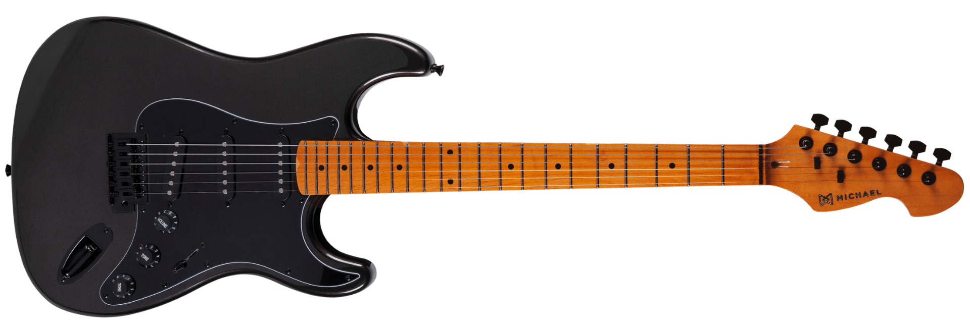 Guitarra Acústica Michael GM217N-MBA Metallic All Black com Bag