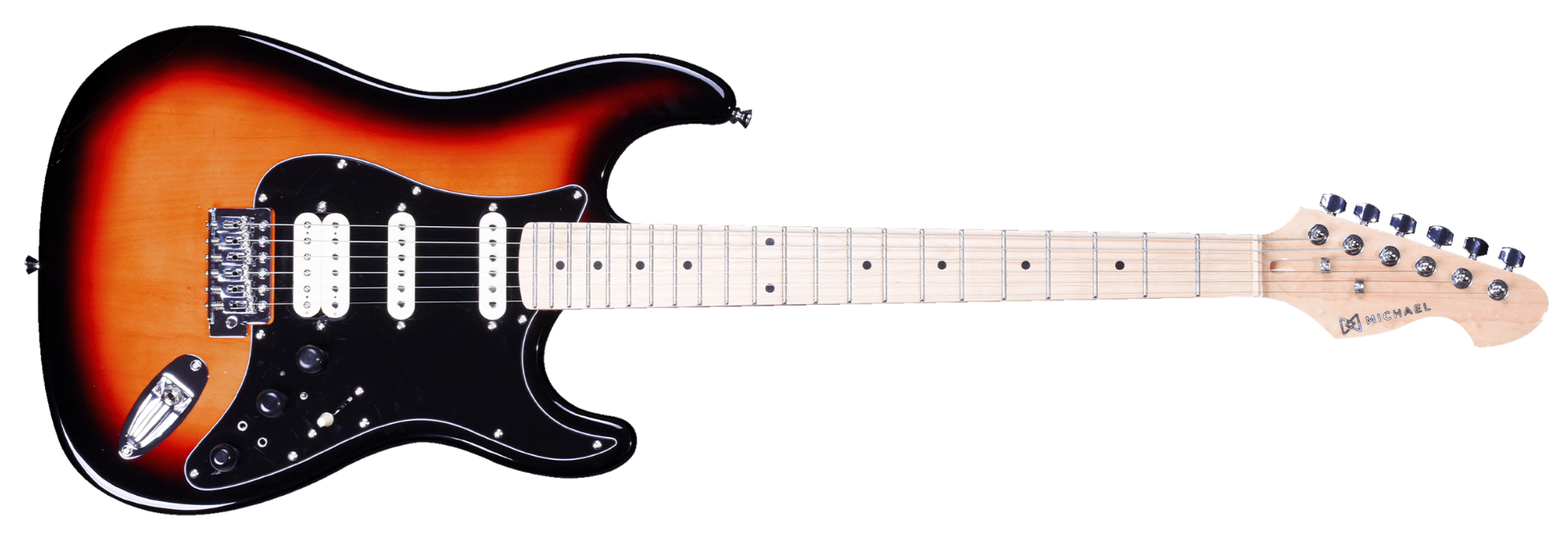 Guitarra Michael Rocker GMS250 SK Sunburst Black