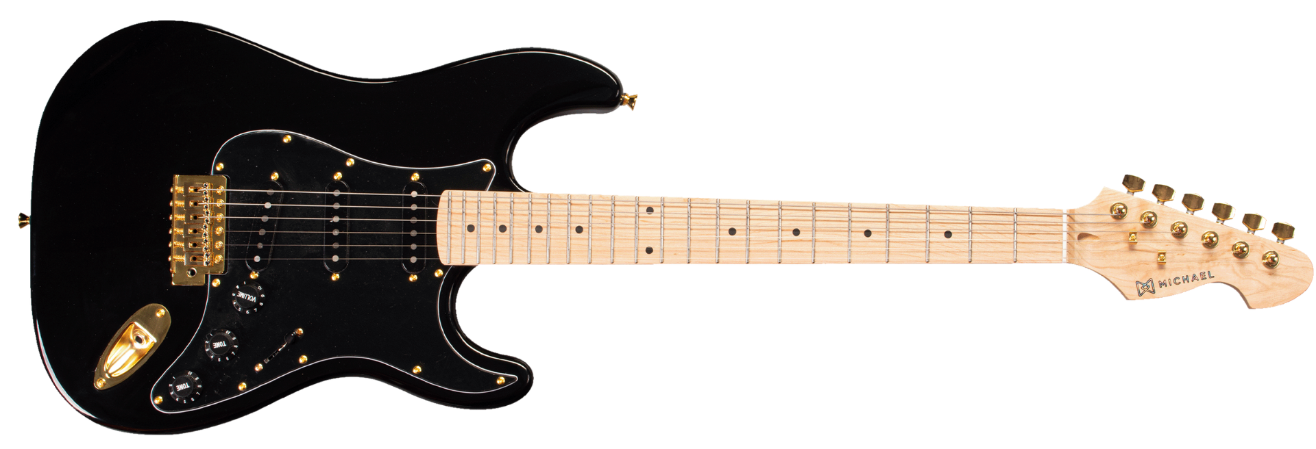 Guitarra Michael GMS425 ST Royale ABK All Black