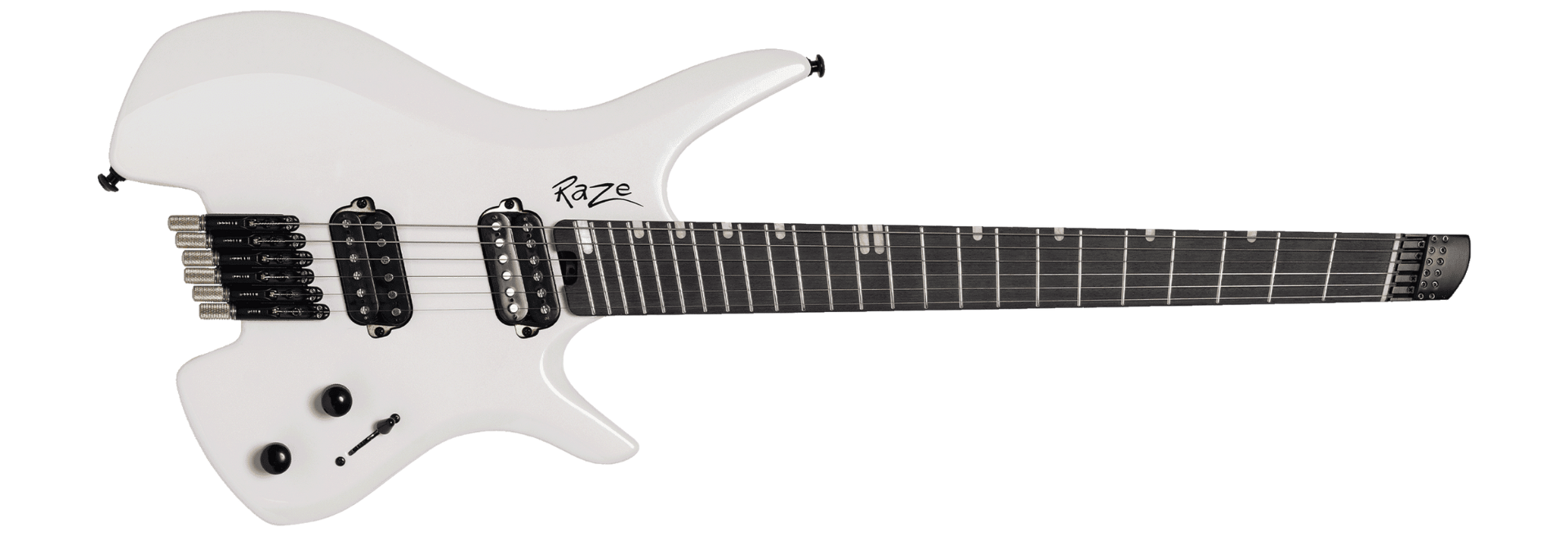 Guitarra Michael Raze GMR500 Headless White Pearl Satin