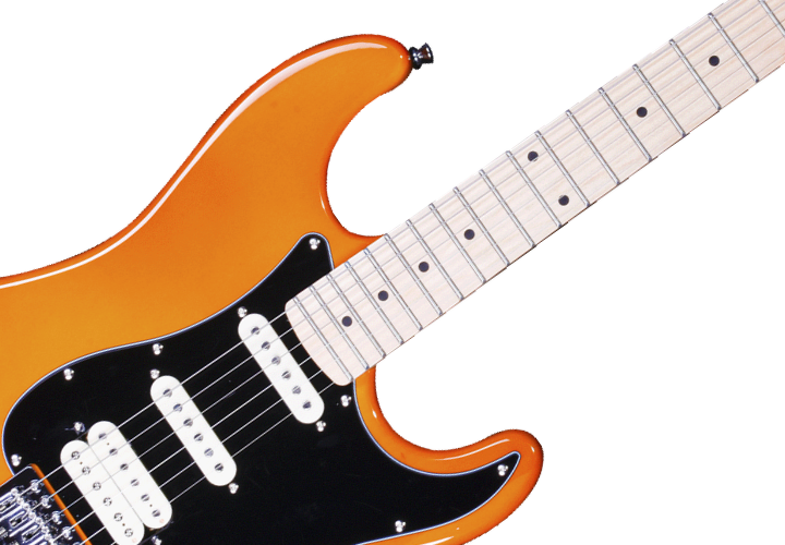 Braço Maple e Escala Rosewood Canhota