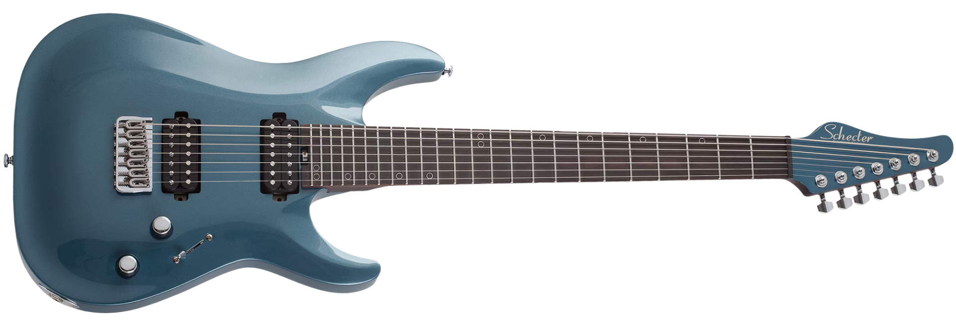 Guitarra Schecter Aaron Marshall AM-7 CSL Cobalt Slate 7 Cordas