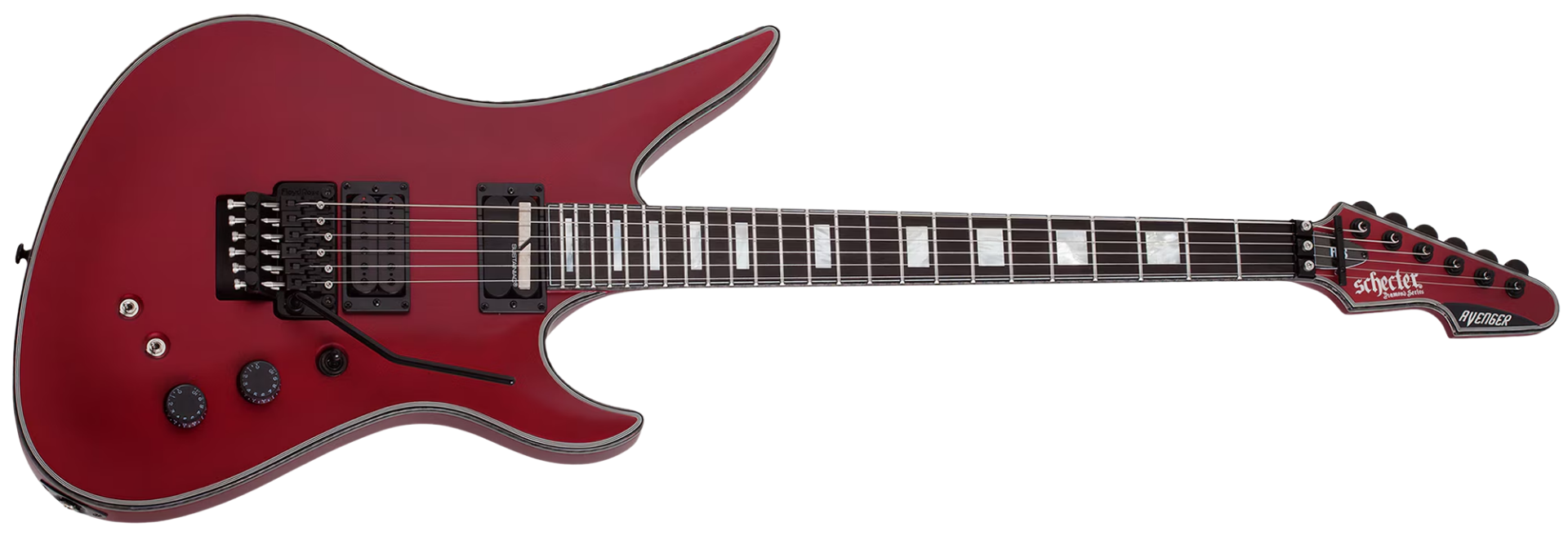 Guitarra Schecter Avenger FR-S SCAR Satin Candy Apple Red