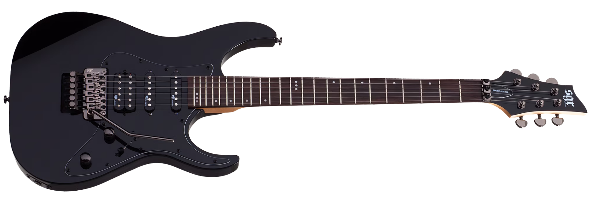 Guitarra Schecter Banshee-6 FR SGR BLK Gloss Black