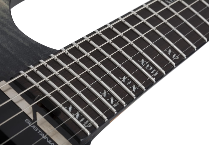 Braço Neck-Thru de Roasted Maple e Purpleheart