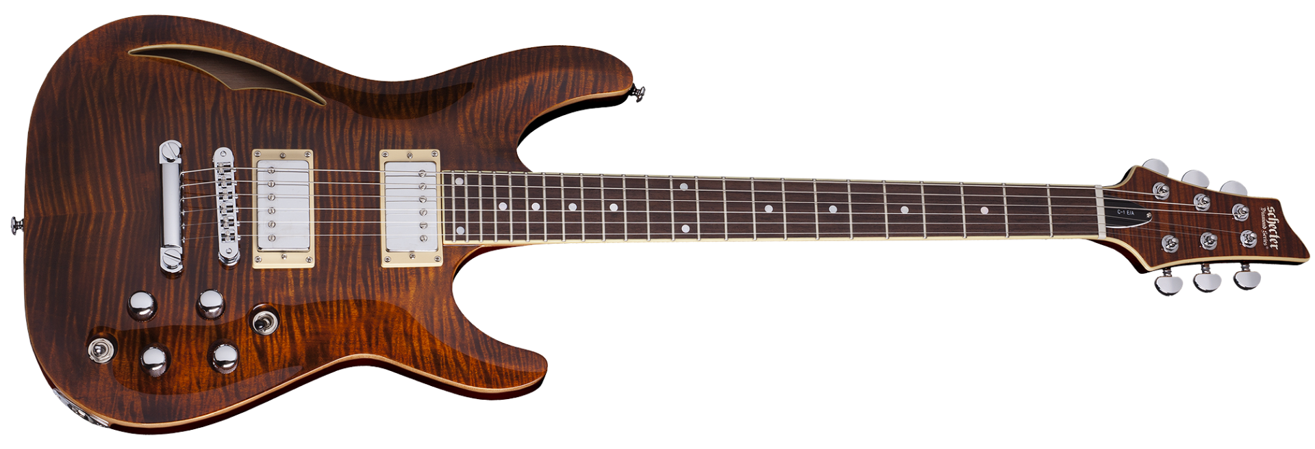 Guitarra Schecter C-1 E/A Classic CEP Cat's Eye Pearl