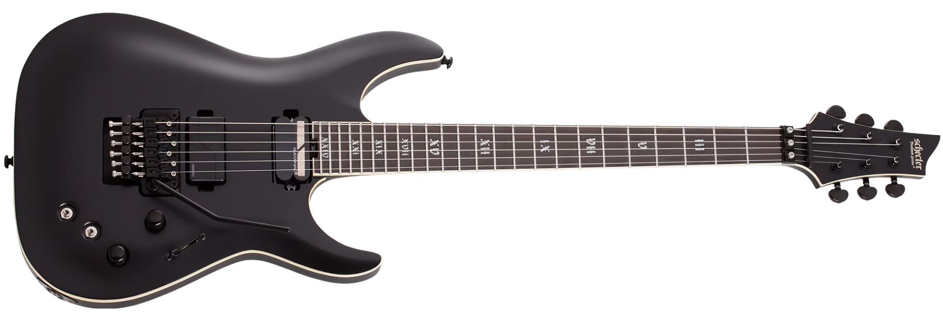 Guitarra Schecter C-1 FR-S SLS Elite Evil Twin Satin Black