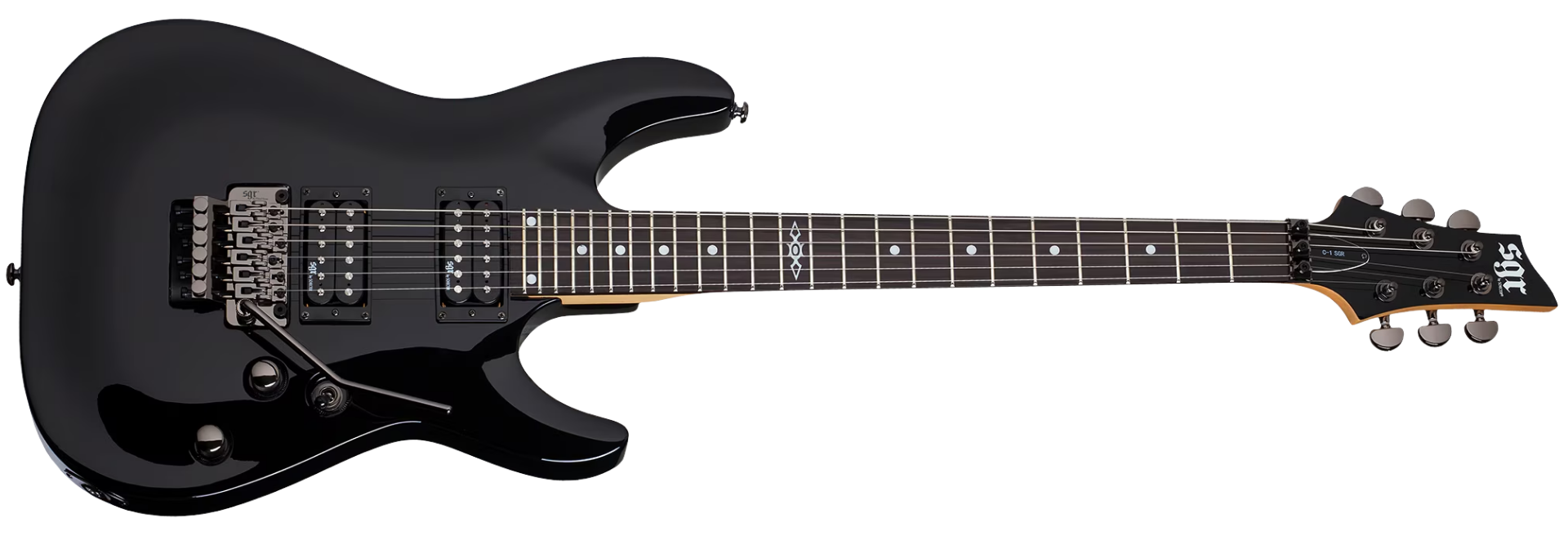 Guitarra Schecter C-1 FR SGR BLK Gloss Black