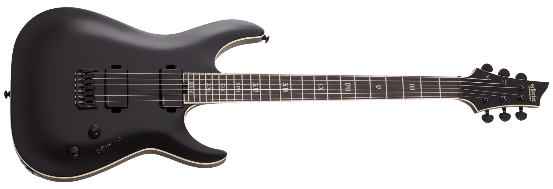 Guitarra Schecter C-1 SLS Evil Twin SBK Satin Black
