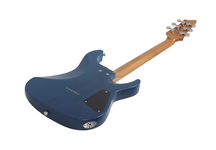 Corpo Basswood com Acabamento Black Fade e Binding Branco (Canhoto)