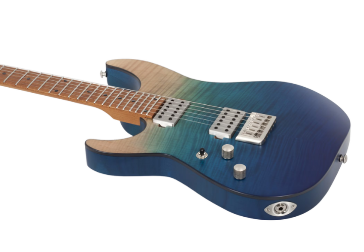 Captadores Diamond SuperRock HH e Ponte TonePros Tune-O-Matic String-Thru (Canhoto)