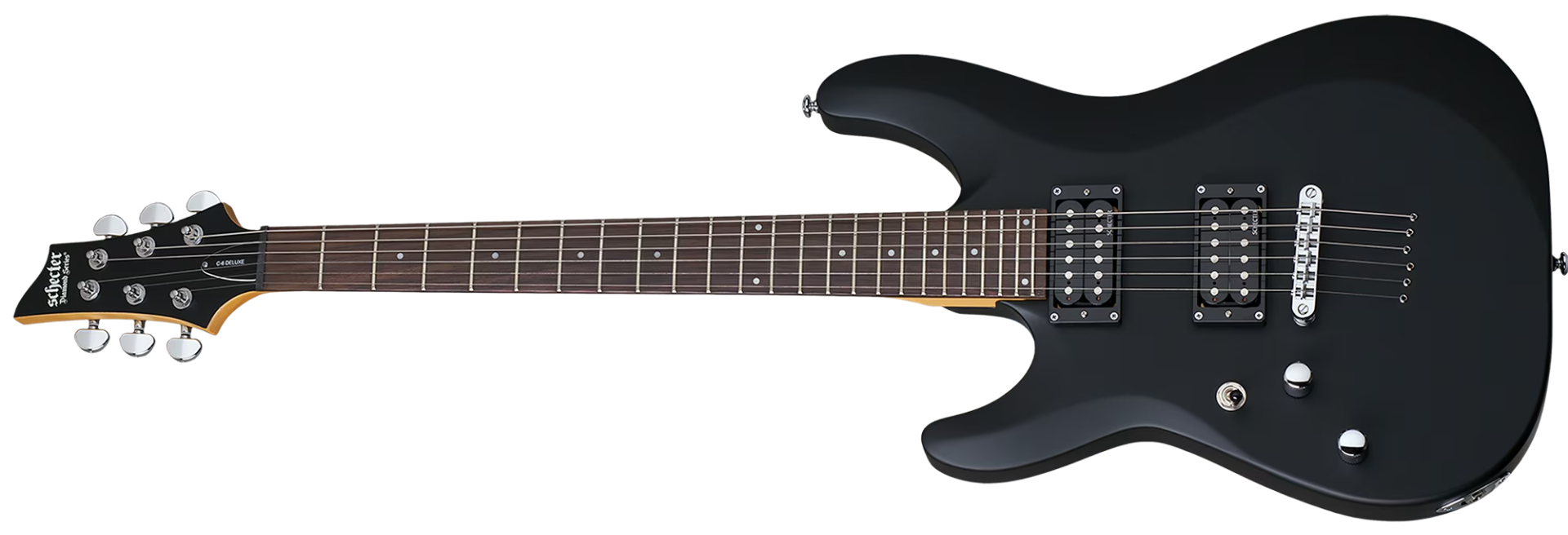 Guitarra Schecter C-6 Deluxe LH SBK Satin Black