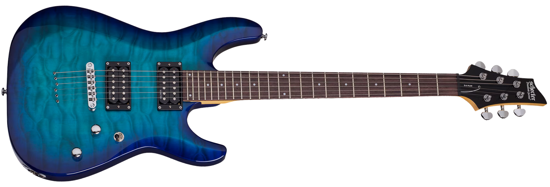 Guitarra Schecter C-6 Plus OBB Ocean Blue Burst