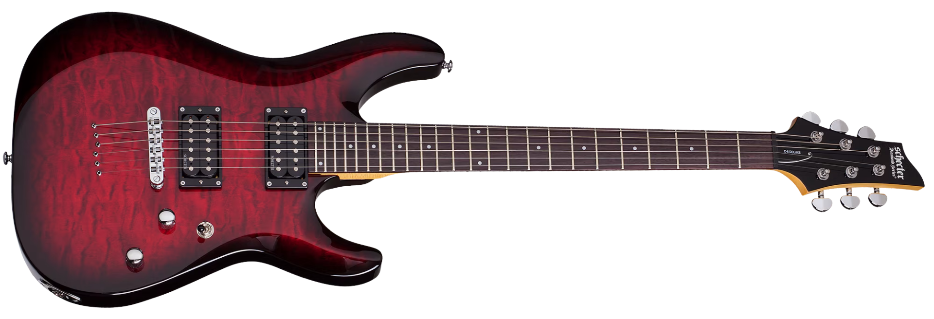 Guitarra Schecter C-6 Plus STCB See-Thru Cherry Burst