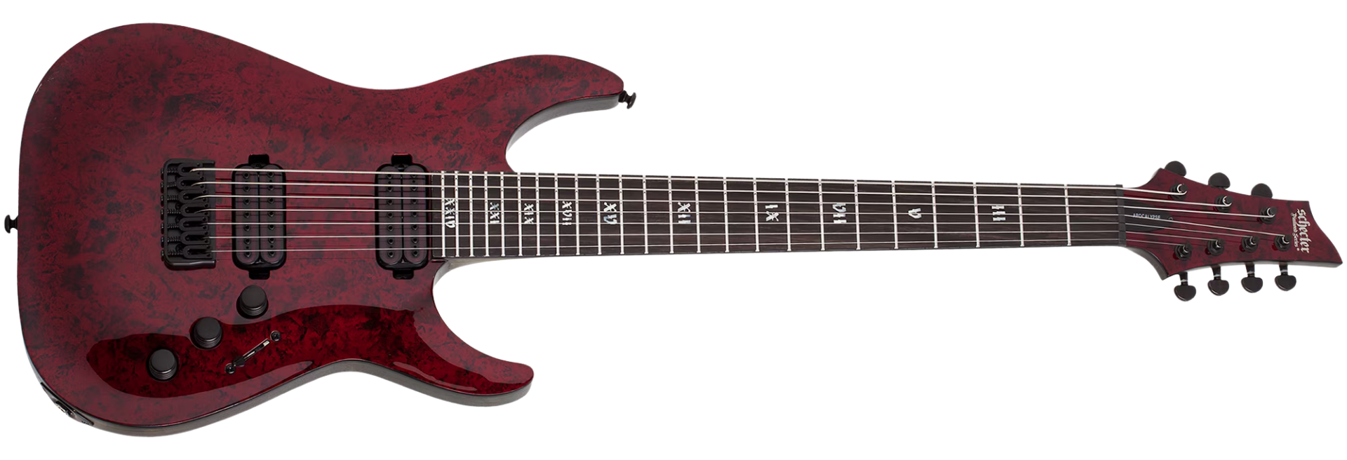 Guitarra Schecter C-7 Apocalypse RR Red Reign 7 Cordas