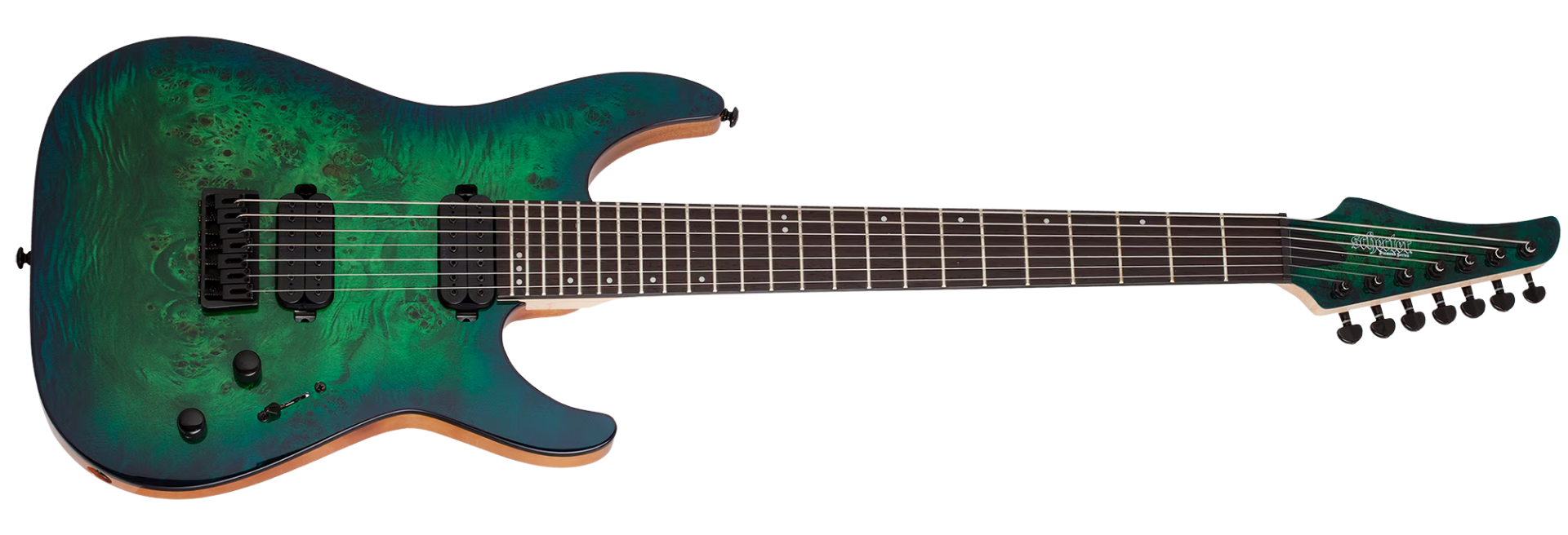 Guitarra Schecter C-7 Pro AQB Aqua Burst 7 Cordas