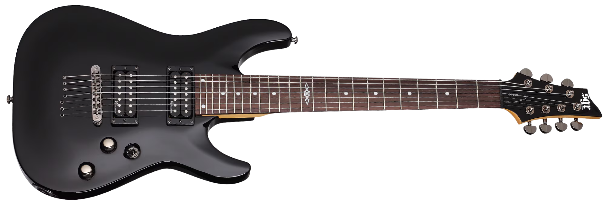 Guitarra Schecter C-7 SGR Midnight Satin Black