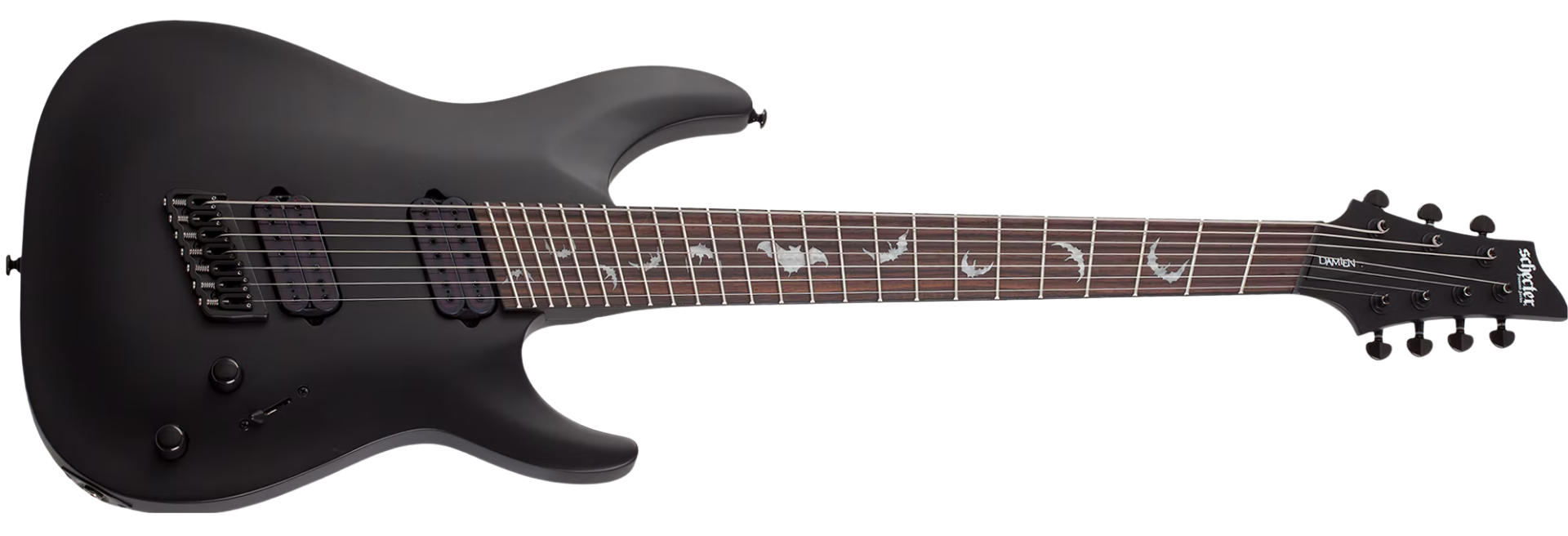 Guitarra Schecter Damien-7 Multiscale SBK Satin Black 7 Cordas