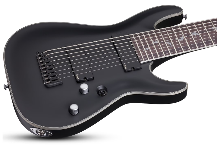 Corpo em Mahogany com acabamento Satin Black
