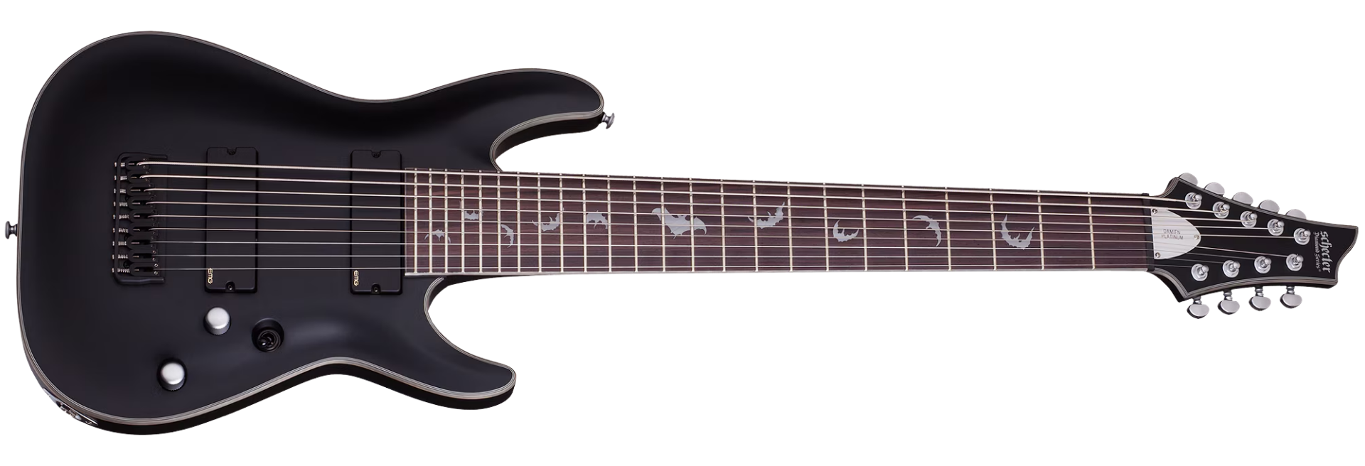 Guitarra Schecter Damien Platinum-9 SBK Satin Black 9 Cordas