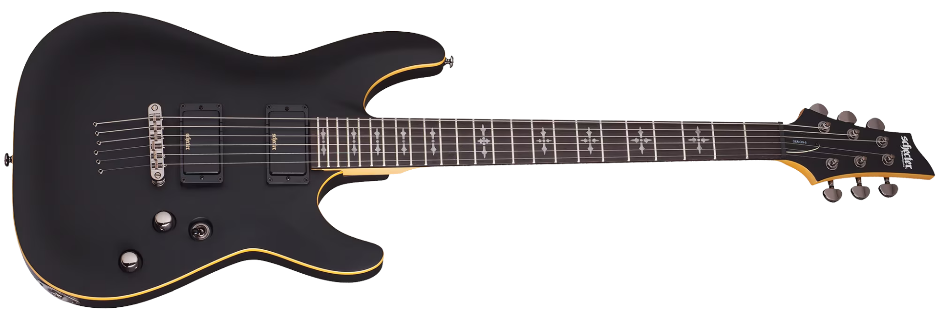 Guitarra Schecter Demon-6 ABS Aged Black Satin
