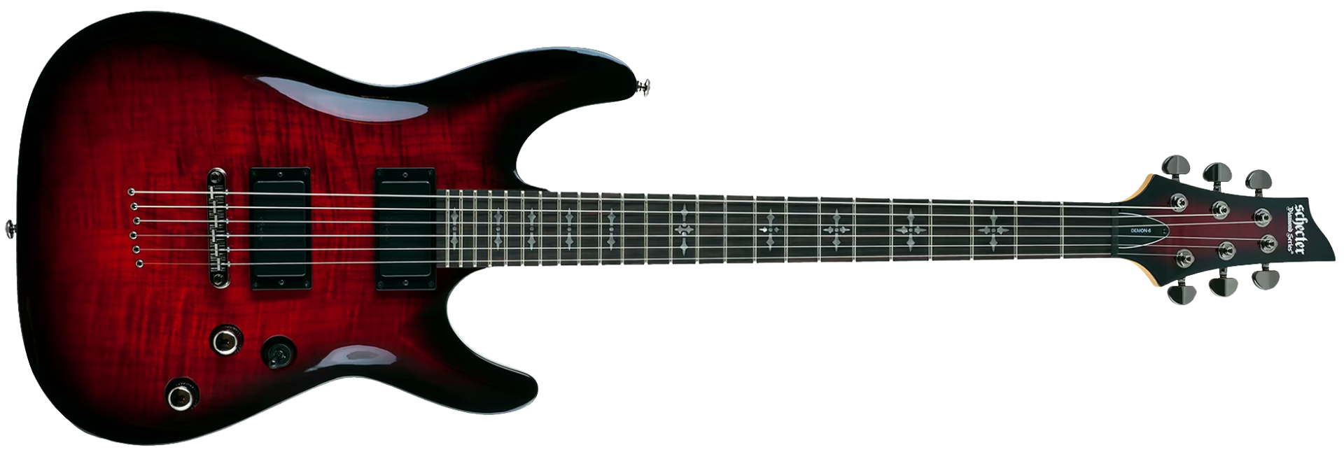 Guitarra Schecter Demon-6 CRB Crimson Red Burst