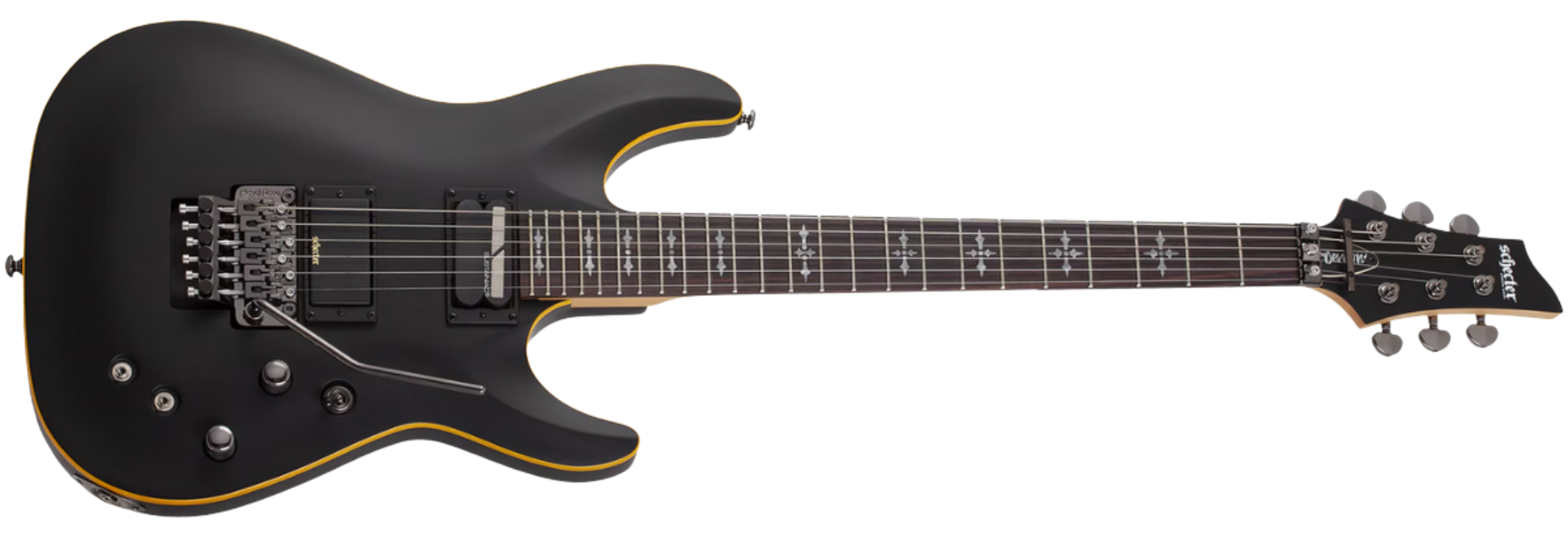 Guitarra Schecter Demon-6 FR-S Aged Black Satin