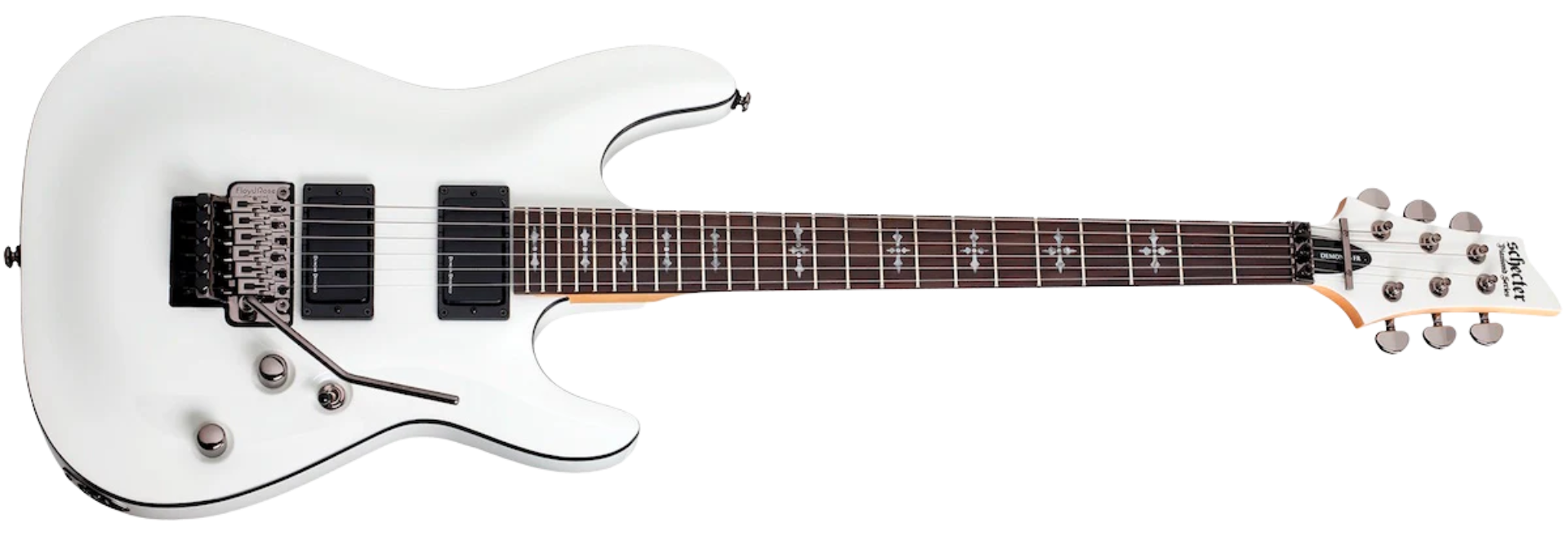 Guitarra Schecter Demon-6 FR Vintage White