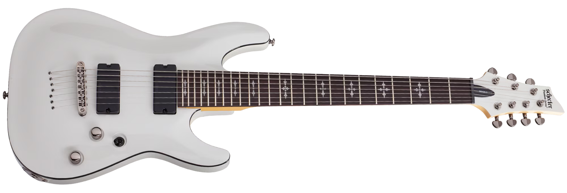 Guitarra Schecter Demon-7 VWHT Vintage White 7 Cordas