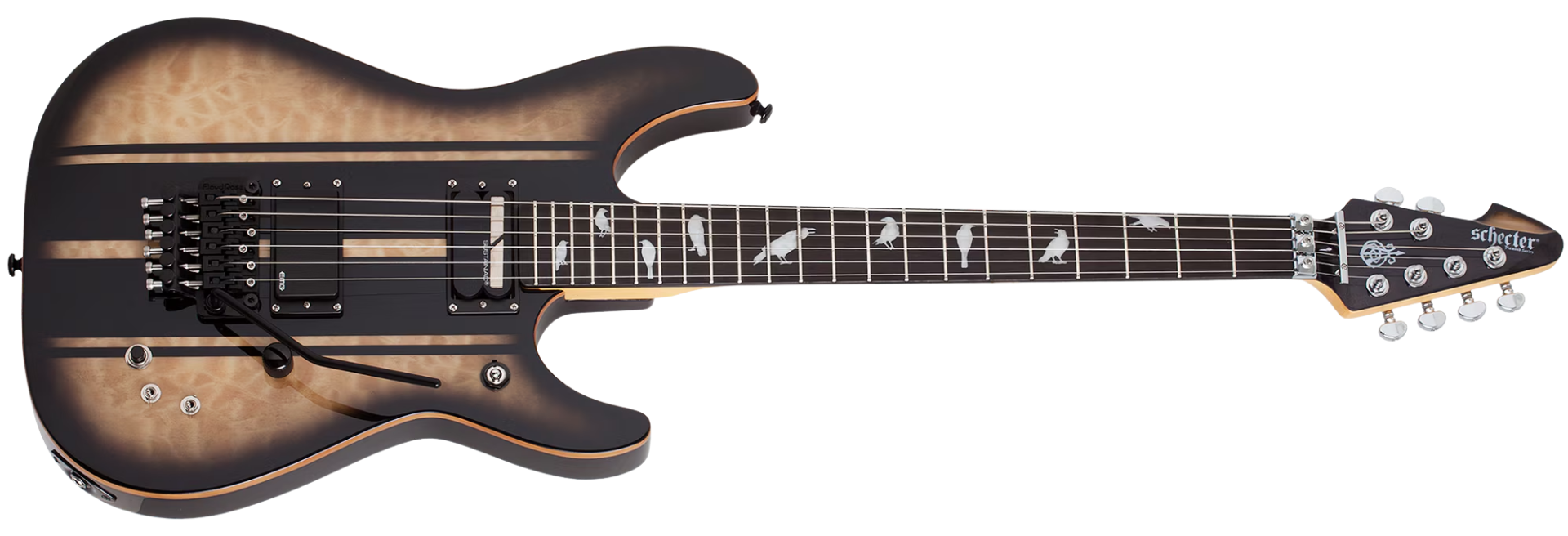 Guitarra Schecter DJ Ashba NATBB Natural Black Burst