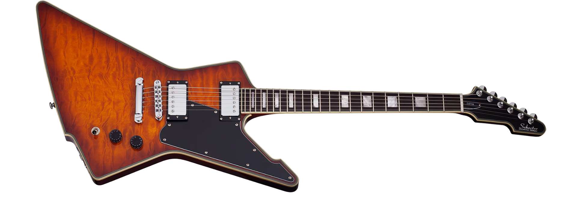 Guitarra Schecter E-1 Custom CEP Cat's Eye Pearl