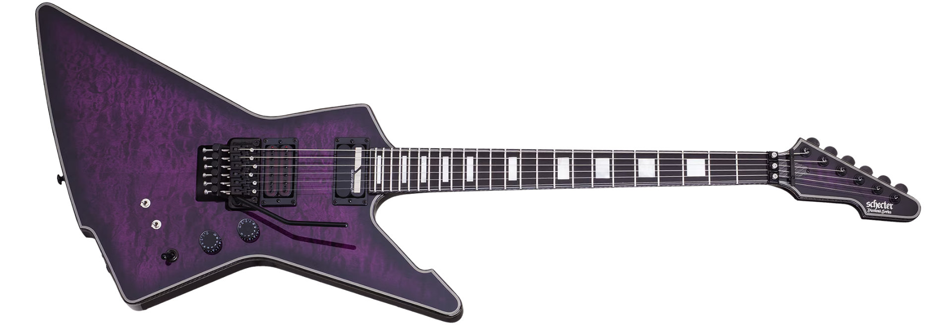 Guitarra Schecter E-1 FR S Special Edition TPB Trans Purple Burst