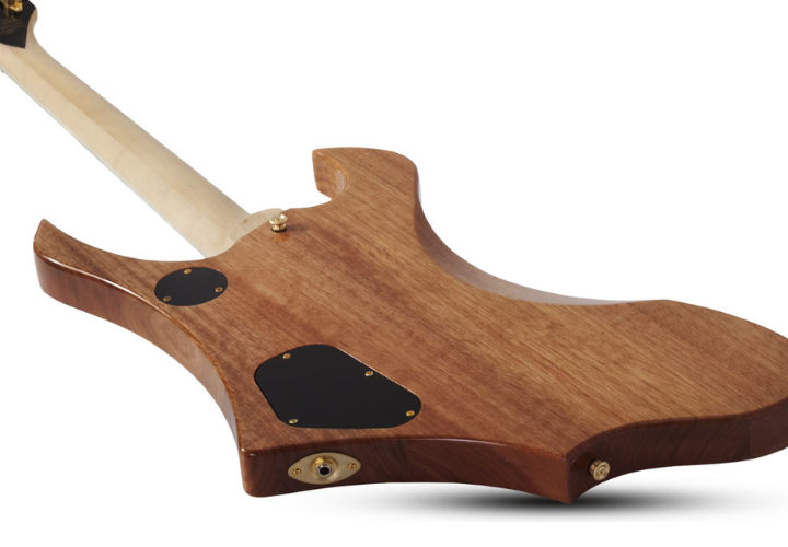 Corpo Mogno com Acabamento Blood Red Burst e Binding Preto