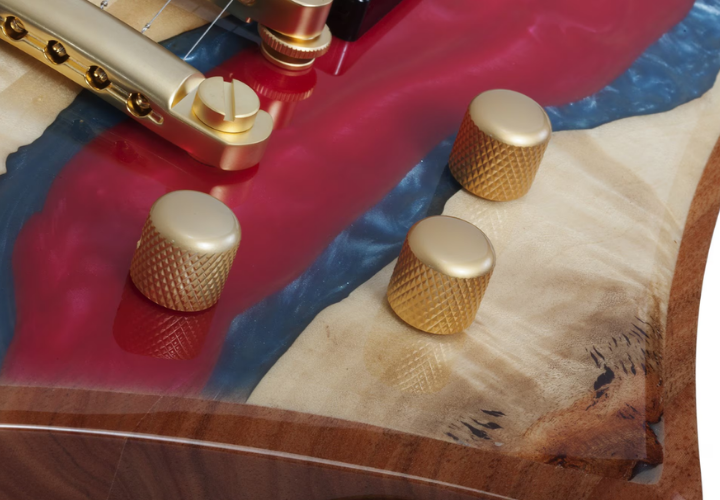 Braço Maple 3 Peças Set-Neck e Escala Ébano com 24 X-Jumbo Frets