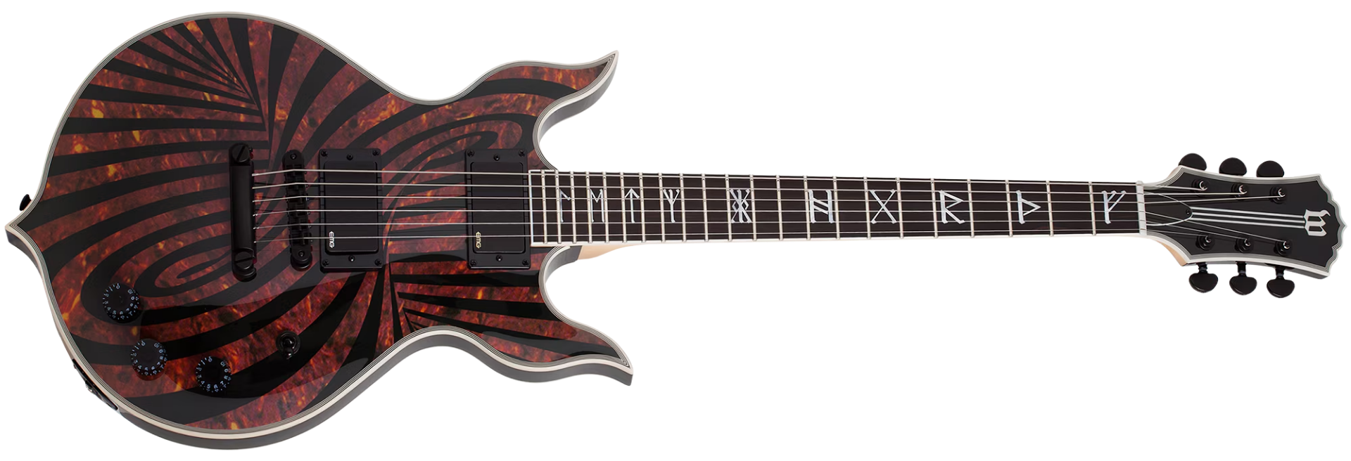 Guitarra Schecter Heathen Grail Tortoise Black Blizzard
