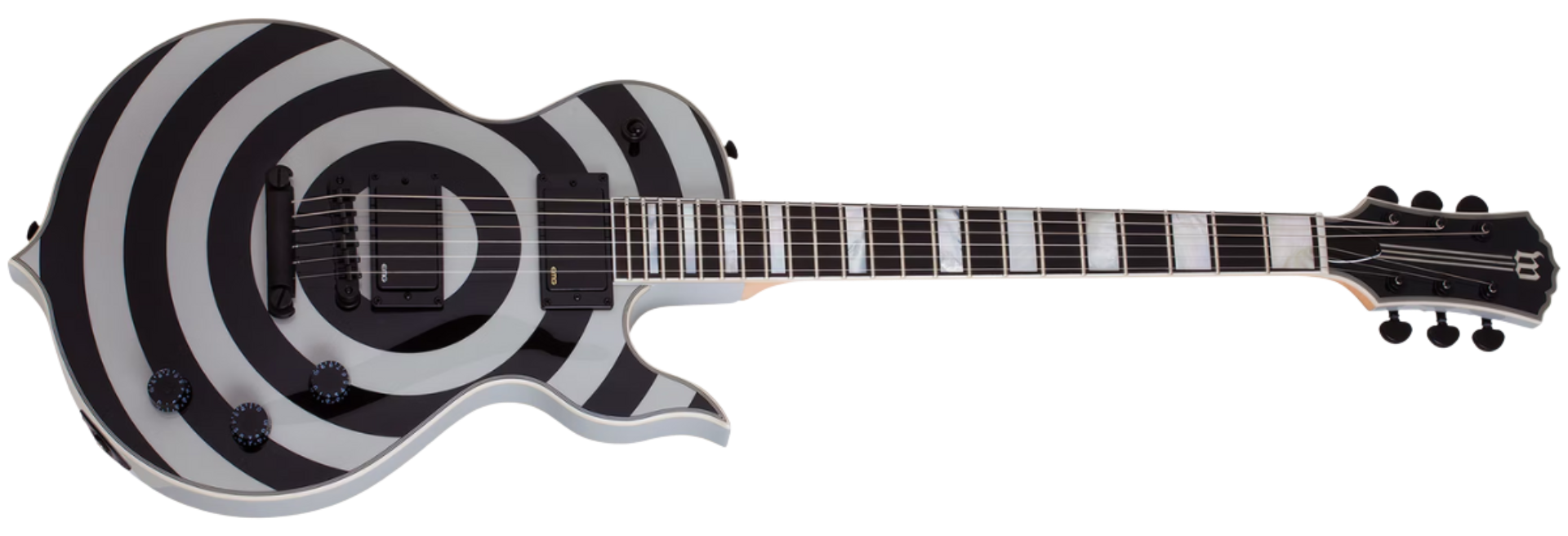 Guitarra Schecter Odin Grail Silver Bullseye