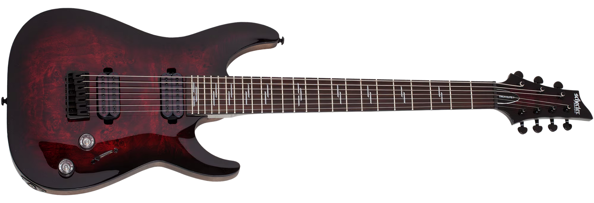 Guitarra Schecter Omen Elite-7 BCHB Black Cherry Burst 7 Cordas