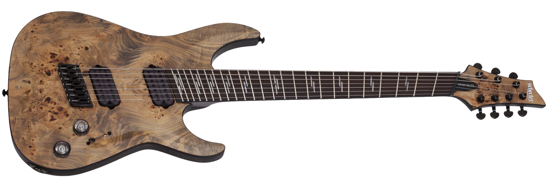 Guitarra Schecter Omen Elite-7 Multiscale Charcoal 7 Cordas