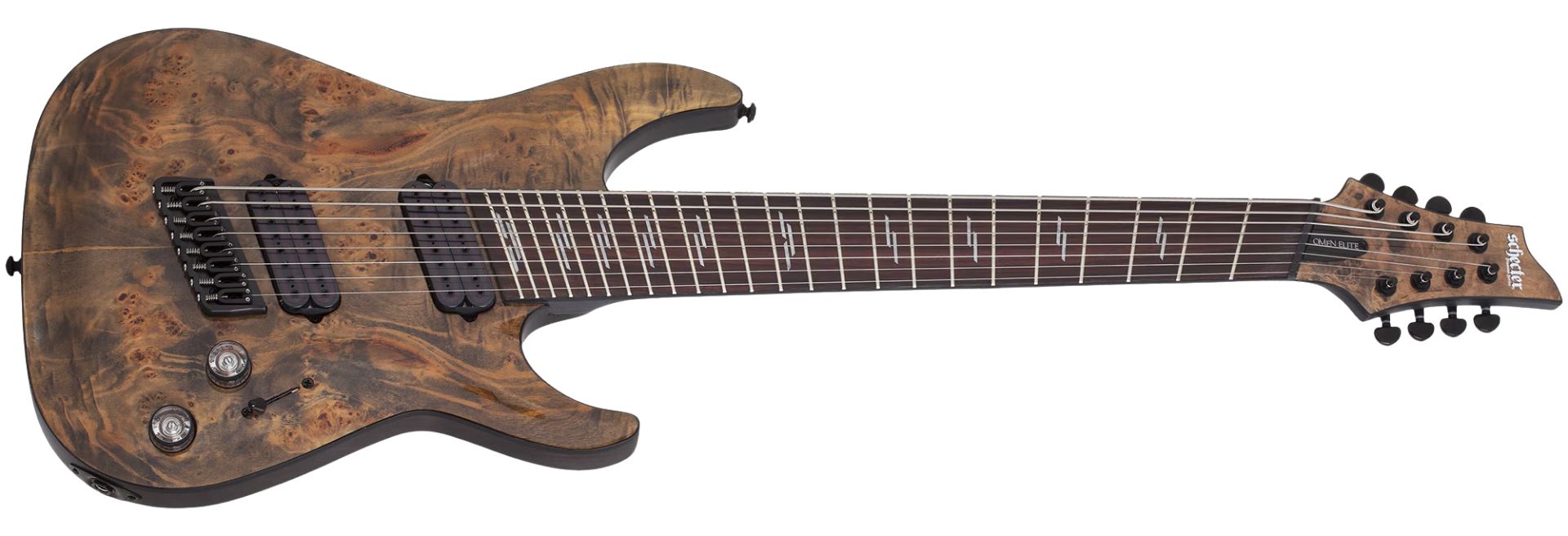 Guitarra Schecter Omen Elite-8 Multiscale Charcoal 8 Cordas
