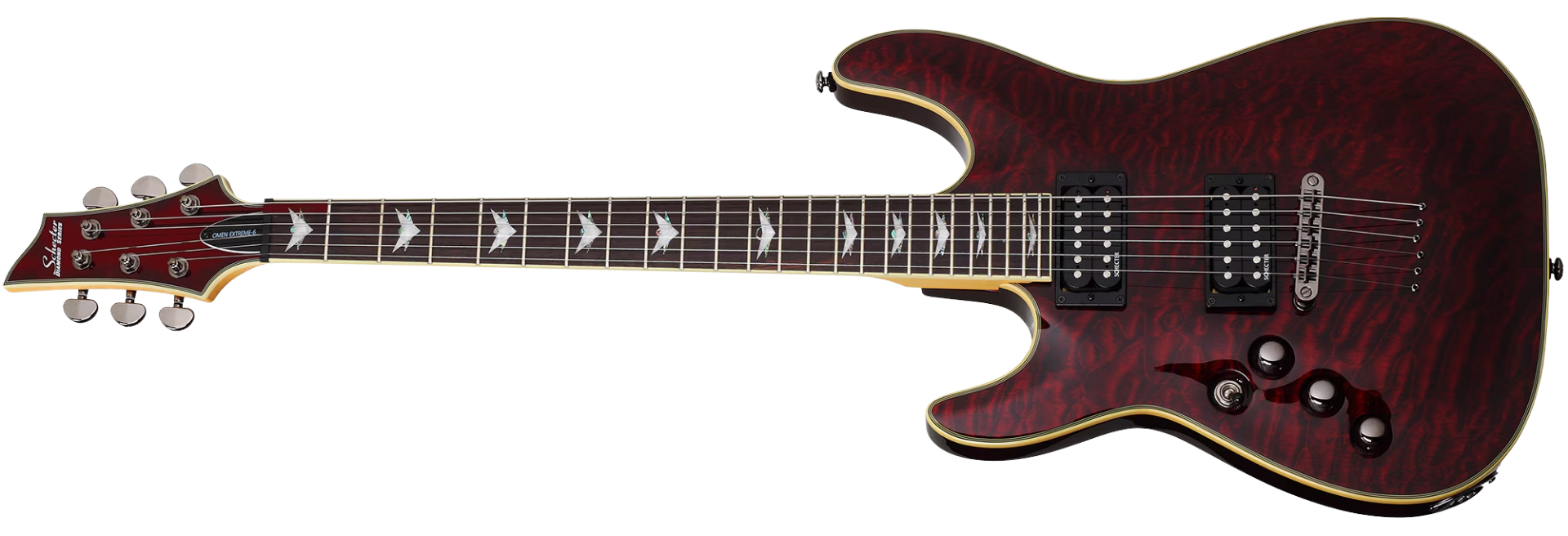 Guitarra Schecter Omen Extreme-6 LH BCH Black Cherry