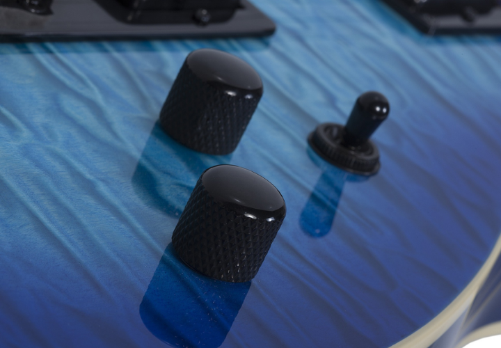 Tampo Quilted Maple Trans Blue Burst