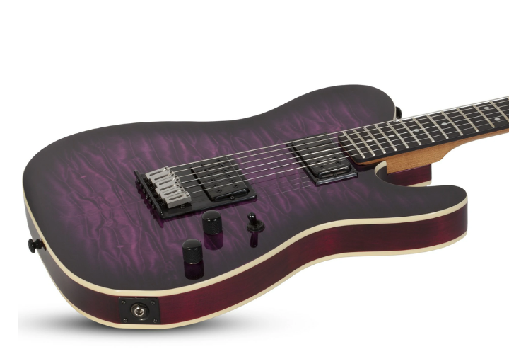 Tampo Quilted Maple Trans Purple Burst