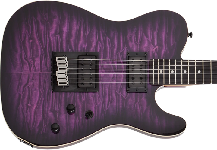 Tampo Quilted Maple Trans Purple Burst