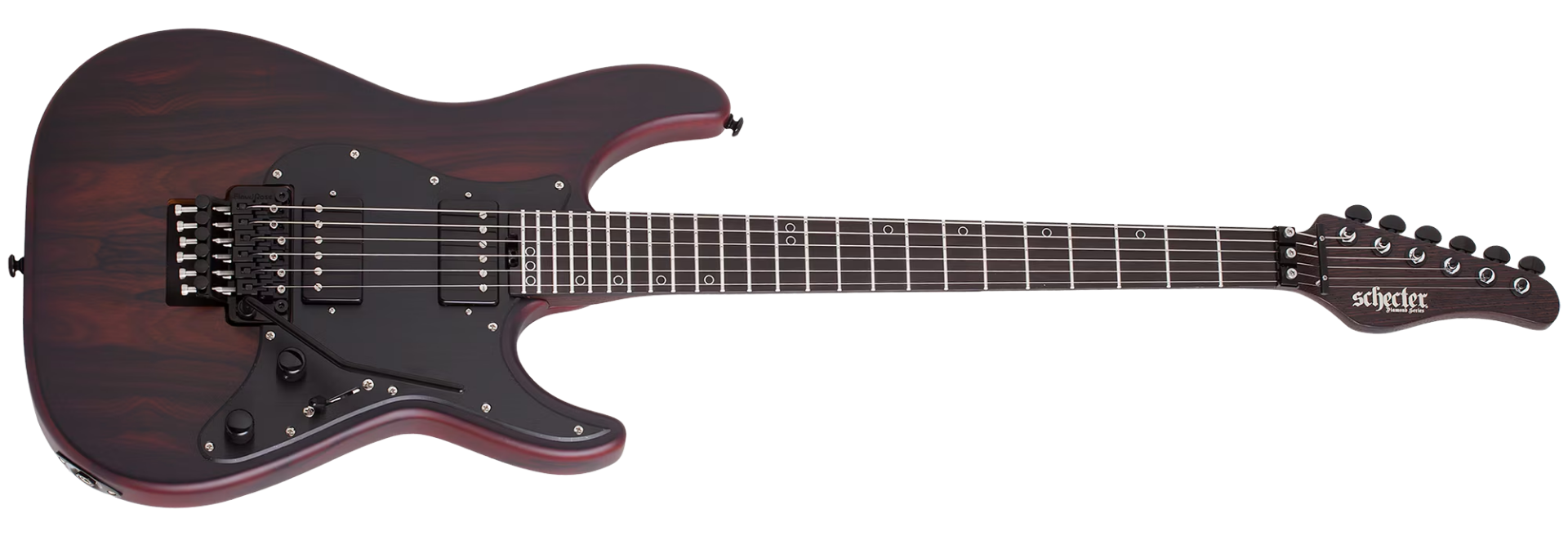 Guitarra Schecter Sun Valley Super Shredder Exotic FR Ziricote Natural Satin