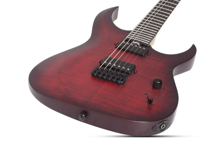 Tampo Flamed Maple Scarlet Burst