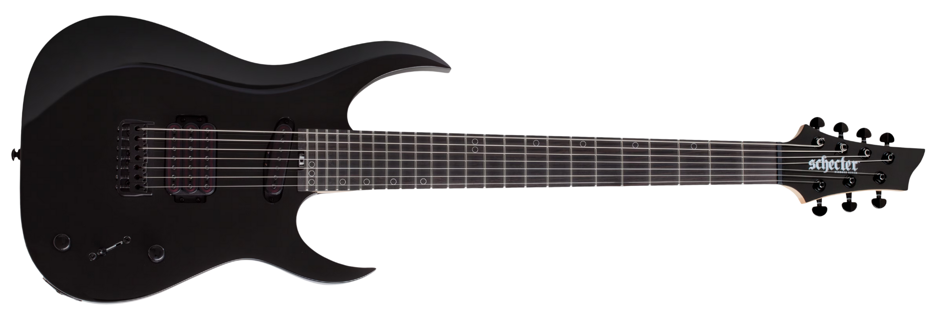 Guitarra Schecter Sunset-7 Triad Gloss Black 7 Cordas
